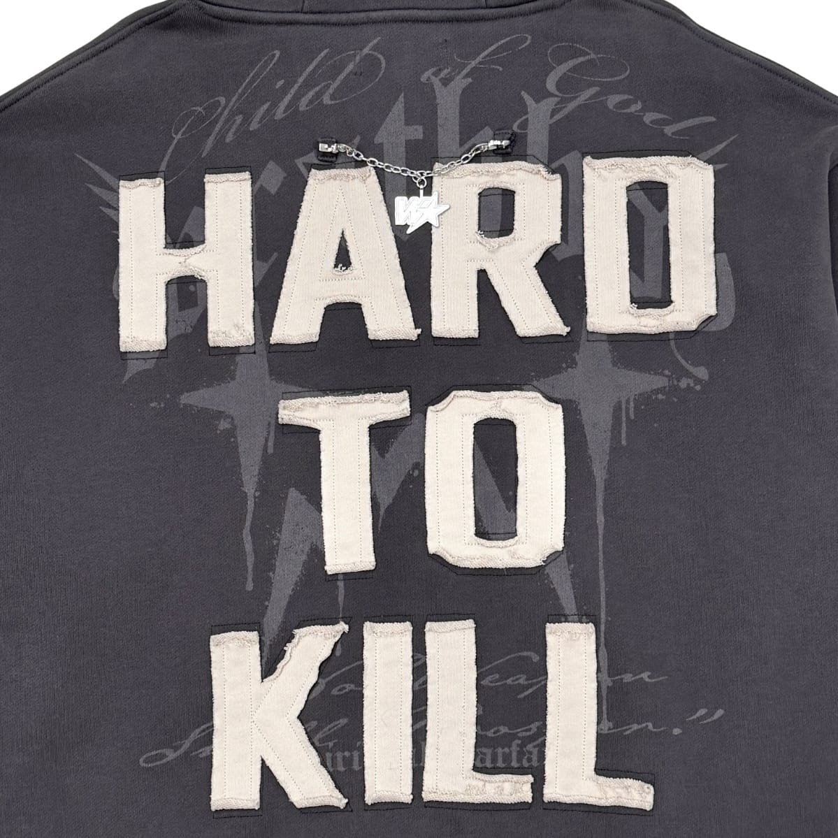 Wrathboy Hard To Kill Hoodie (Black Wash) WB05-168-BLK