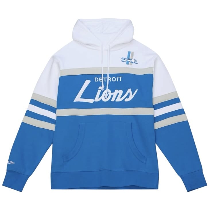 Mitchell & Ness Detroit Lions Head Coach Hoodie (Blue)