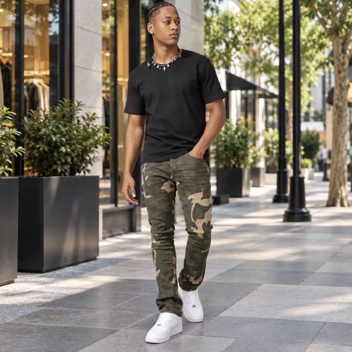 Jordan Craig Martin Stacked Deployment Twill Pants (Woodland) JTF2379C