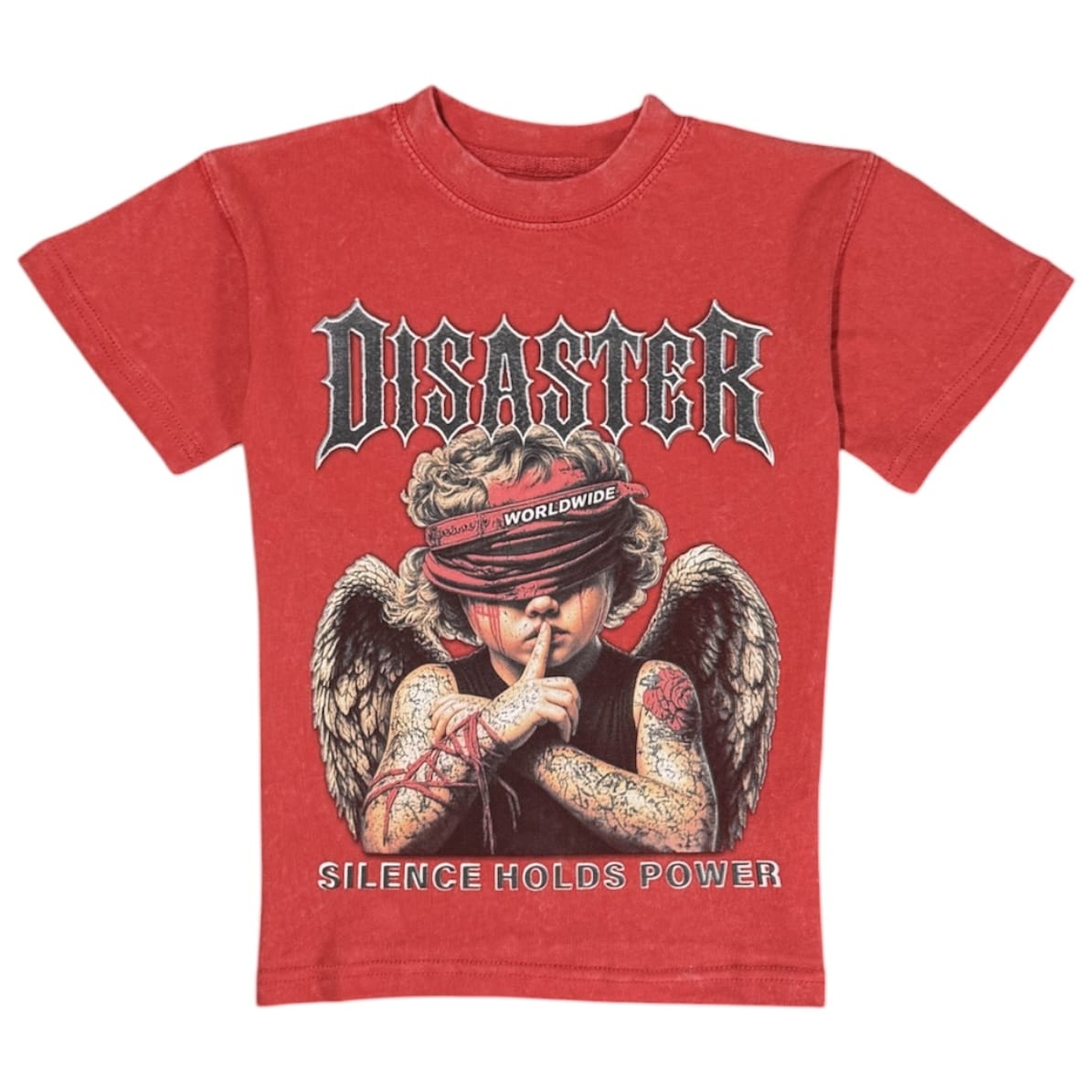 Kids Premium Disaster Silence Tee (Red)