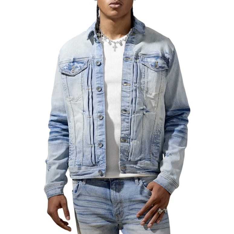 Jordan Craig Foundry Denim Trucker Jacket (Iced Lager) JJ2385