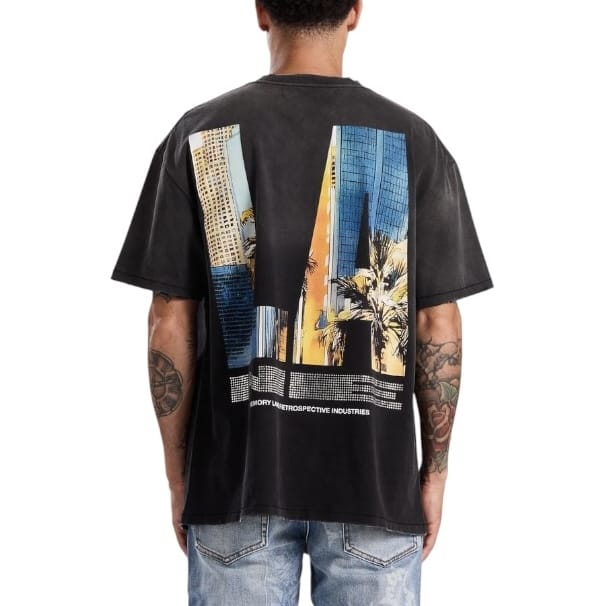 Memory Lane Downtown Reaper Tee (Vintage Black) ML-SP2-26-048
