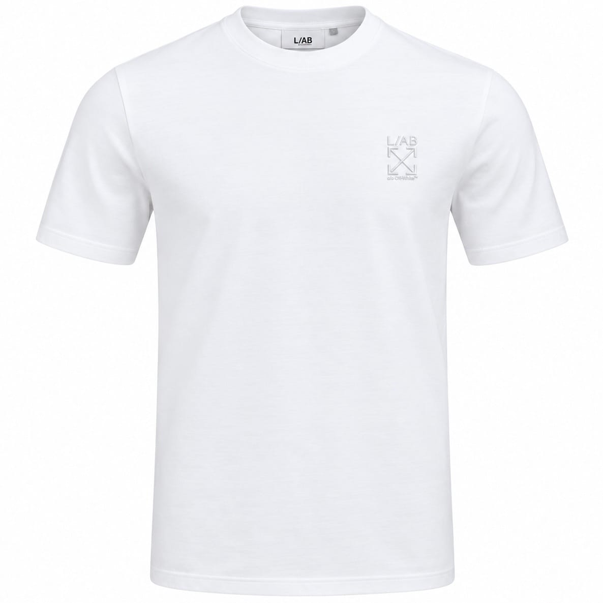 Lab Off-White Clamp Arrows Chest Logo Crew Tee 3 Pack (White)