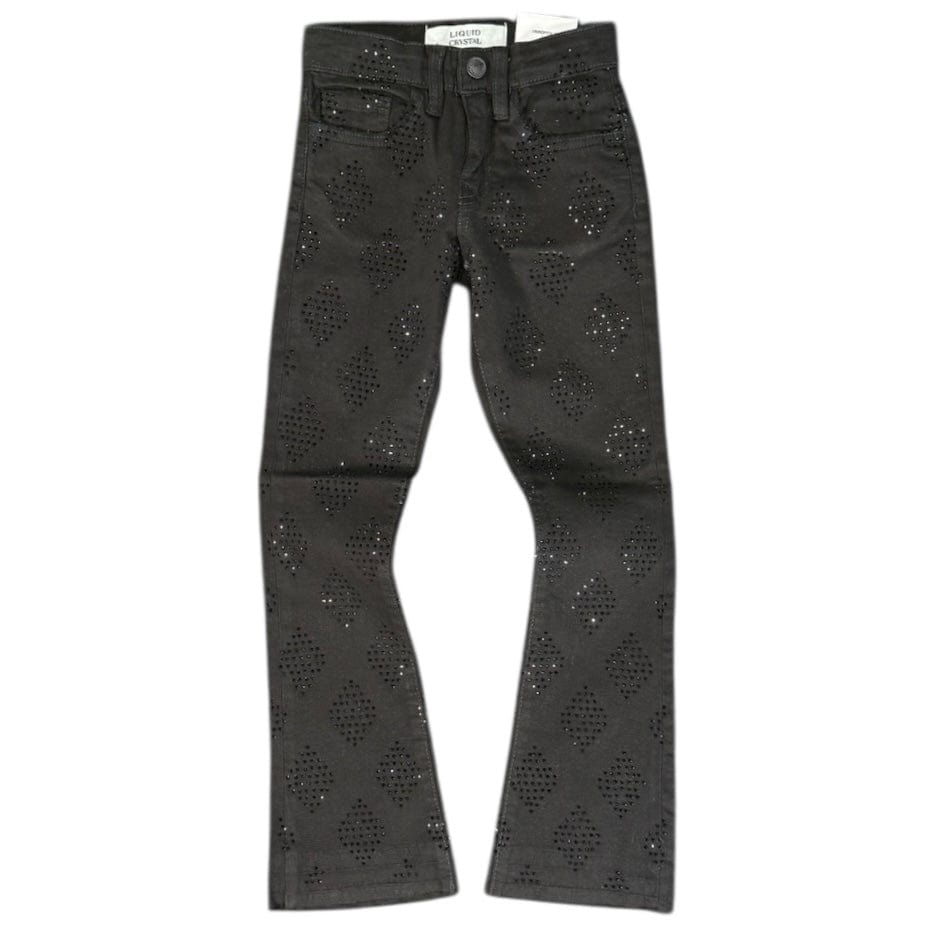 Kids Liquid Crystals Diamond Crystals Denim (Jet Black) JTF2317AKB