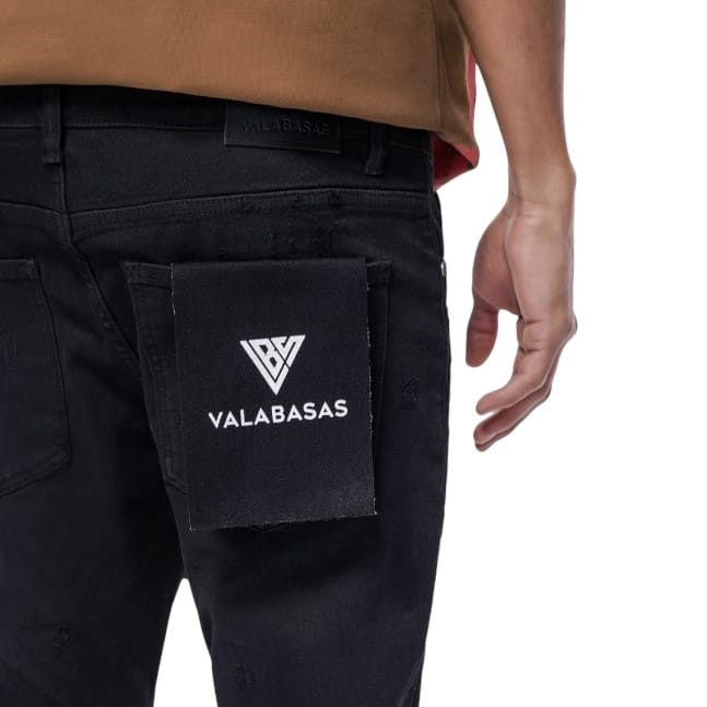 Valabasas Blackout Skinny Jean (Black Washed) VLBS-VJ1-1008