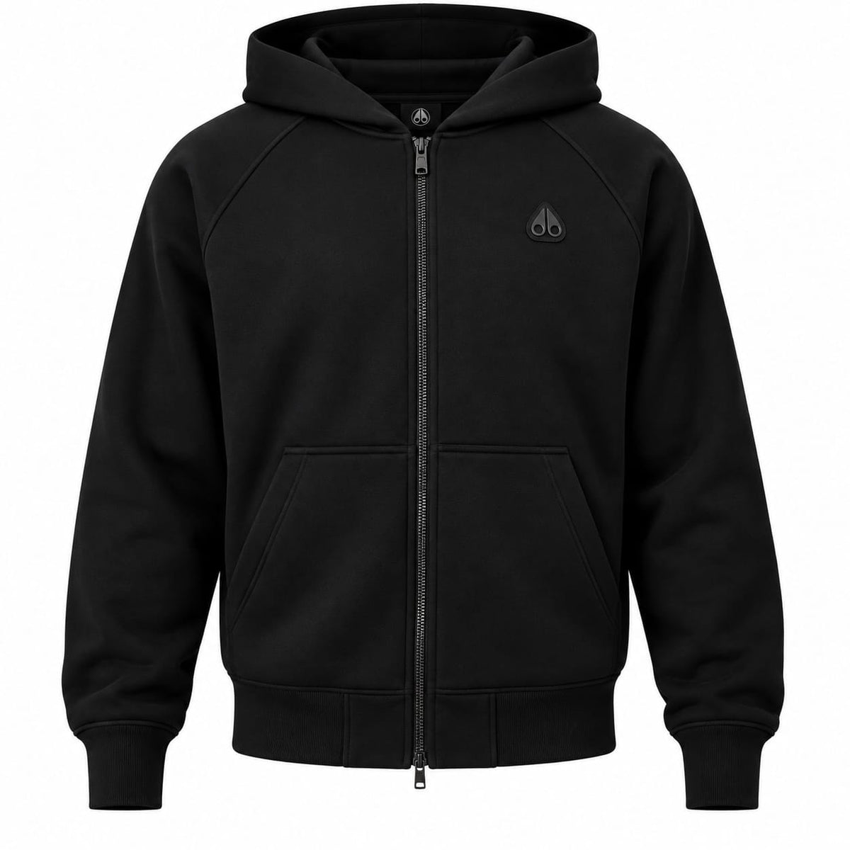 Moose Knuckles Yul Zip Up Hoodie & Jogger Set (Black)