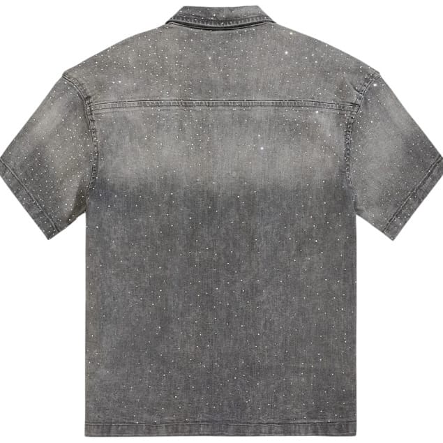 Jordan Craig Radiant Denim Zip Up Shirt (Smoked Grey) 2082