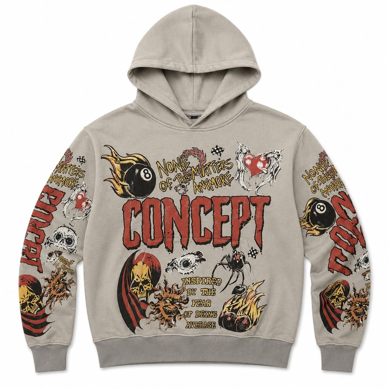 Concept La Graffiti Hoodie (Grey) CHOODY-GRY14
