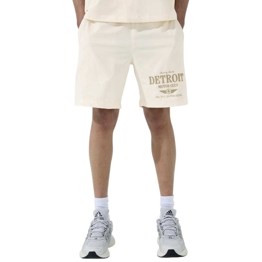 See You In Paradise Detroit Motor Club SS Shirt & Short Set (Cream)