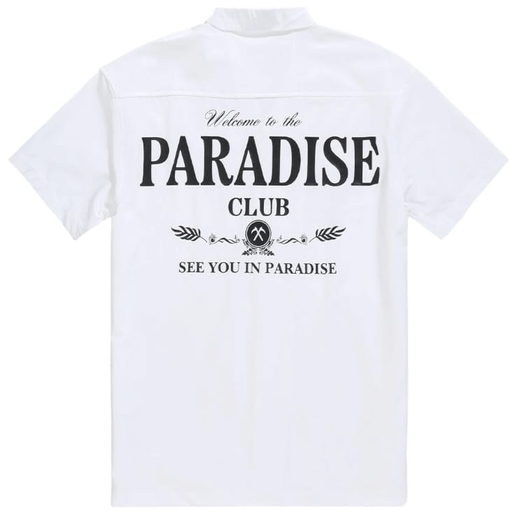See You In Paradise Club Shirt and Short Set (White)