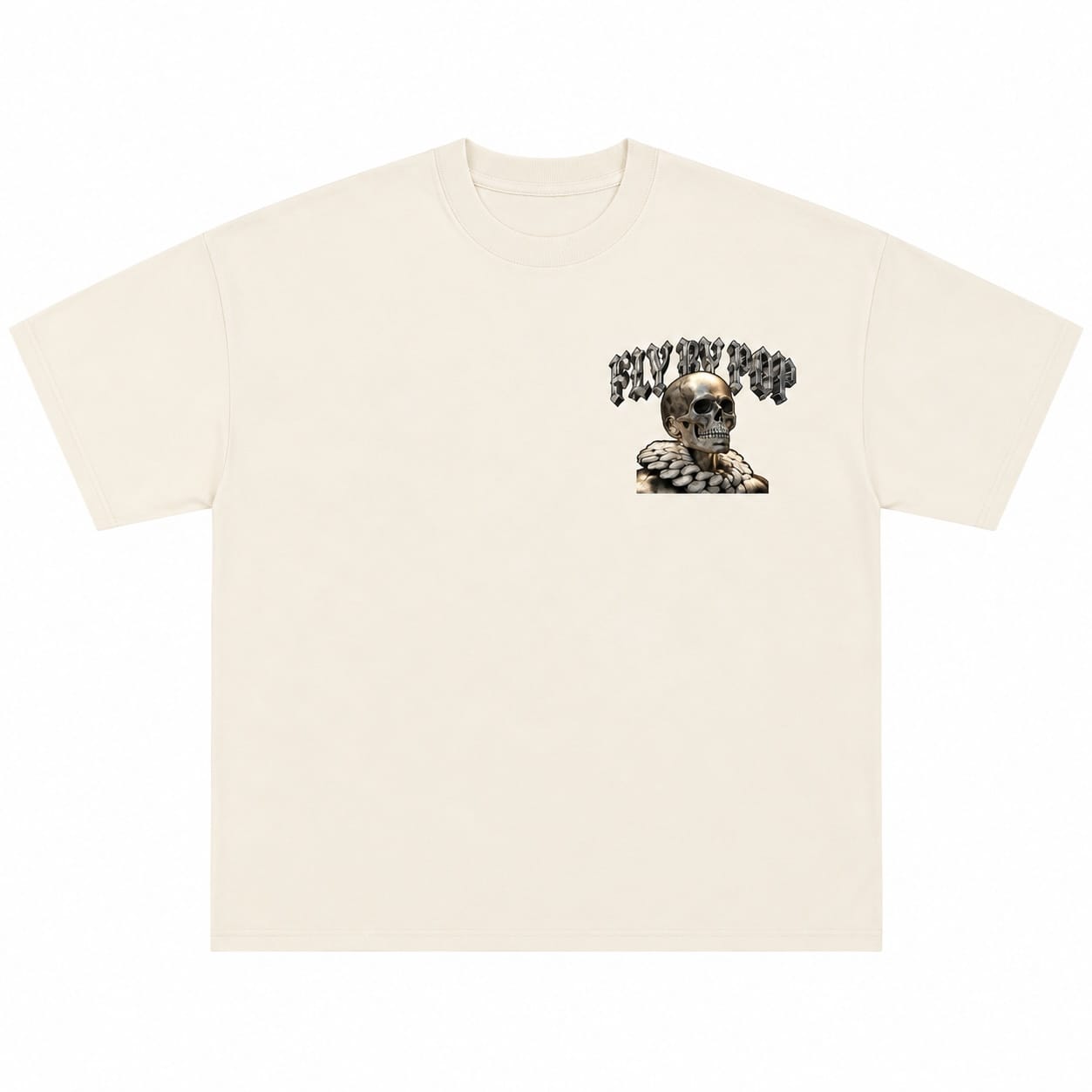 Fly By Popularity Machine Tee (Cream) FBP028