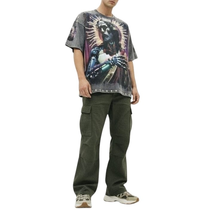 Stray Redeemer Graphic Tee (Charcoal) ST1703-CHA