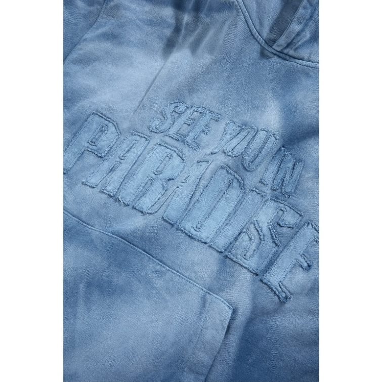 See You In Paradise Oasis Washed Pullover Hoodie (Blue) 8864H