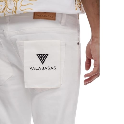 Valabasas Repair Skinny Jean (White) VLBS-VJ2-1047