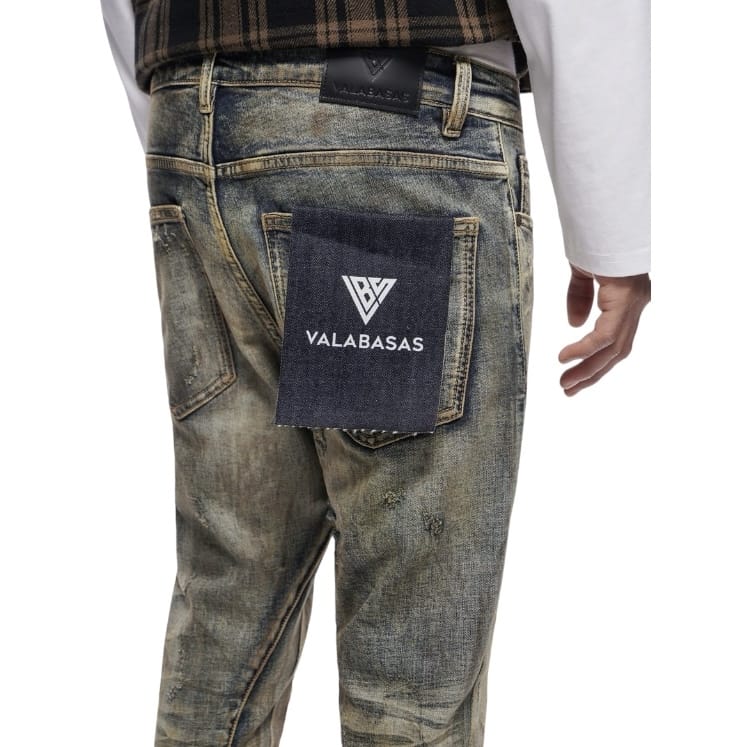 Valabasas Static Stacked Denim Jean (Vintage Wash) VLBS-VJ3-1083
