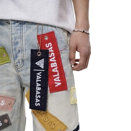 Valabasas Banner Denim Shorts (Lt. Vintage) VLBS-VSH2-1031