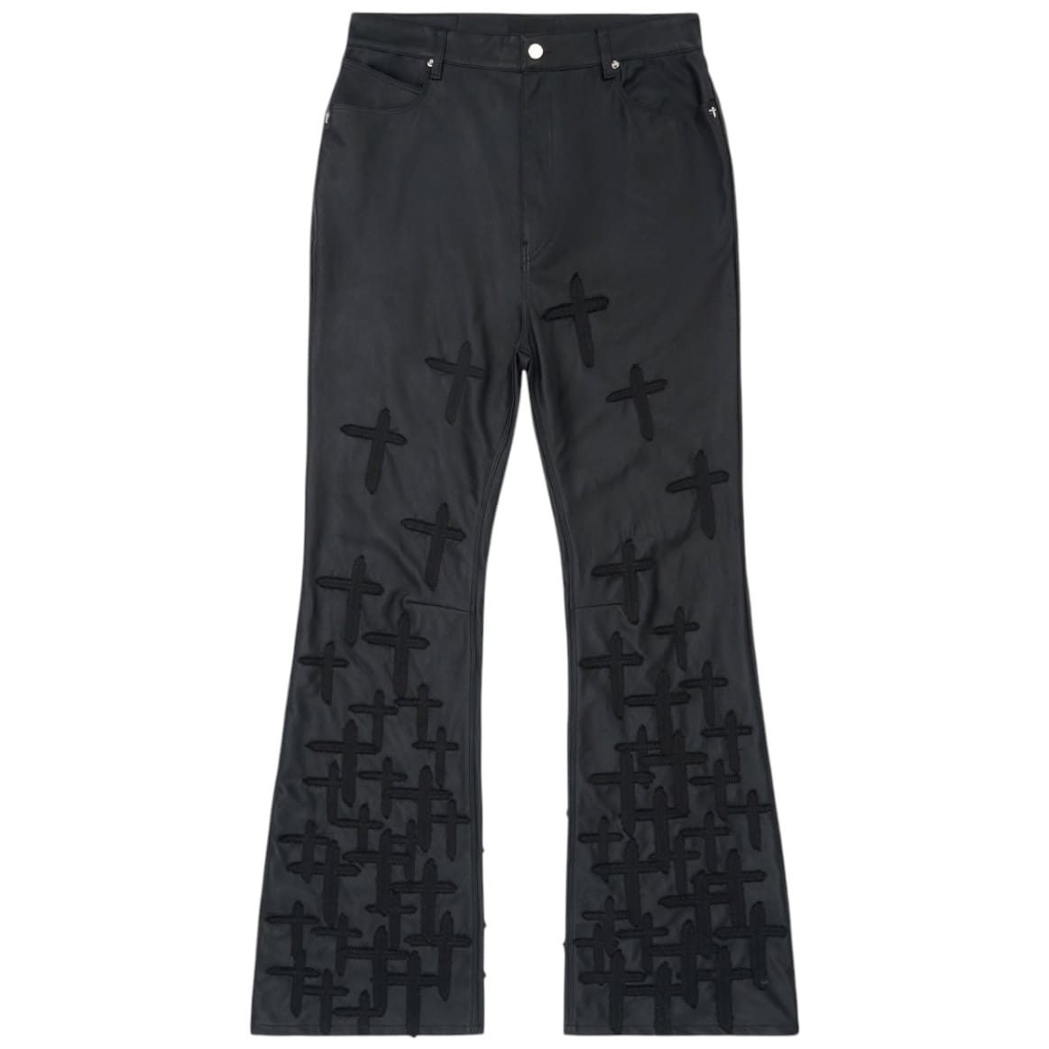 Rta Mael Slim Flare Jean (Black Descending Cross)