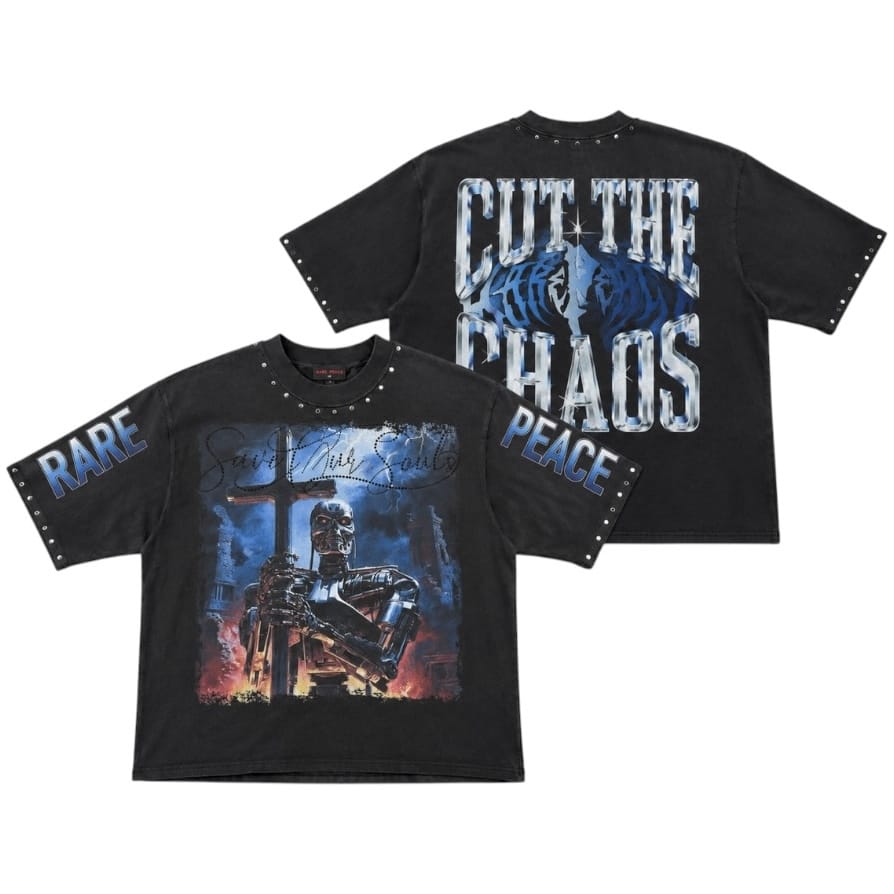 Rare Peace Cut The Chaos Tee (Black) RT6046