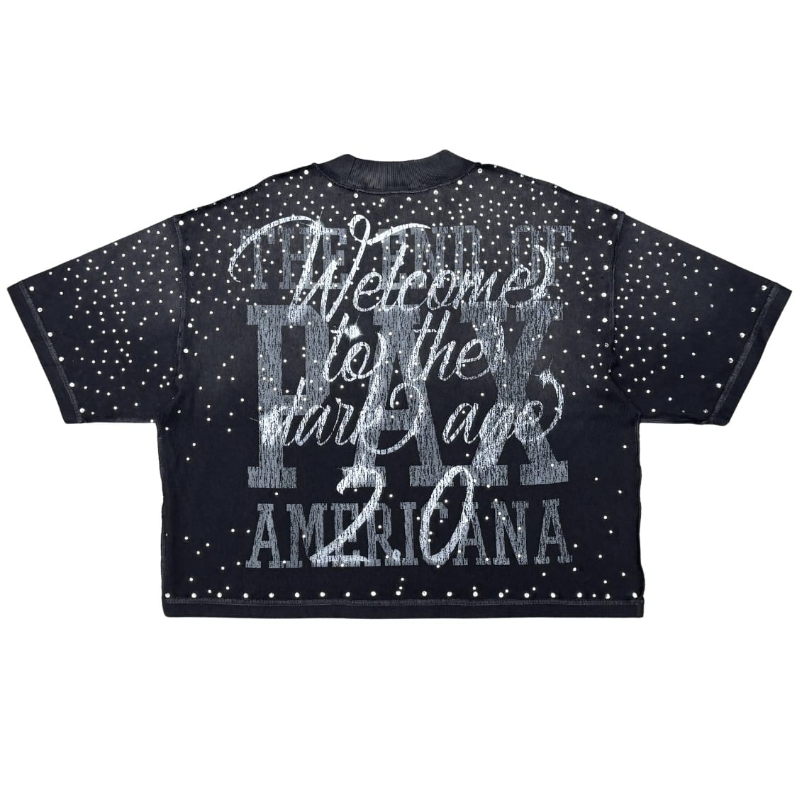 Rare Peace Sacrifice Rhinestone Tee (Black) RT6012
