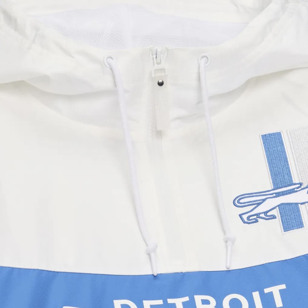Mitchell & Ness Detroit Lions Head Coach Lw Anorak Windbreaker (Blue)
