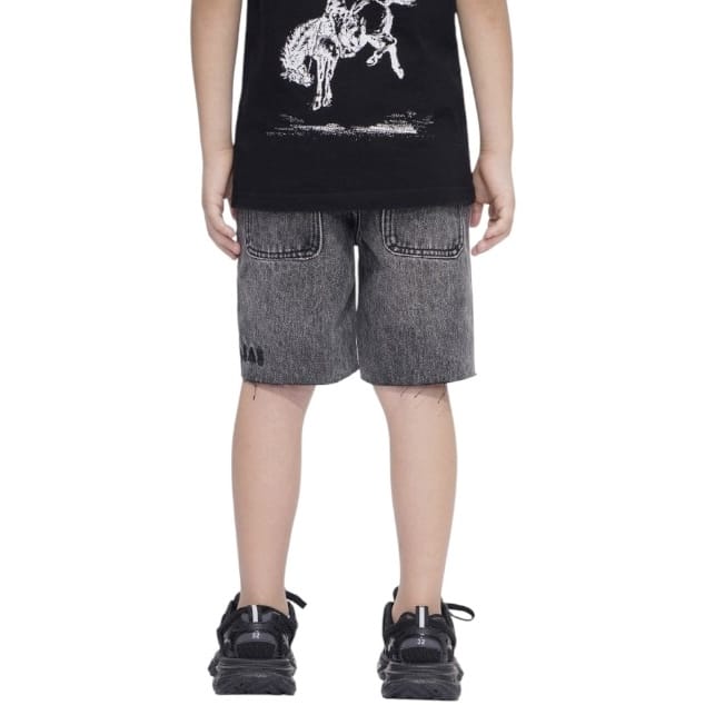 Kids Valabasas Jr. Kids Denim Shorts (Grey)