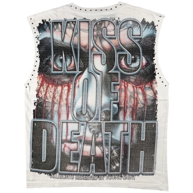 Foreign Brand Young Saint Trill Tank Top Tee (White)