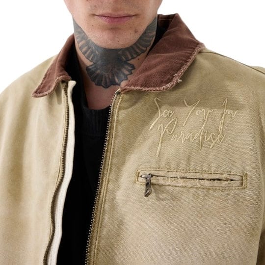 See You In Paradise Lucid Dreams Work Jacket (Washed Tan) 91671