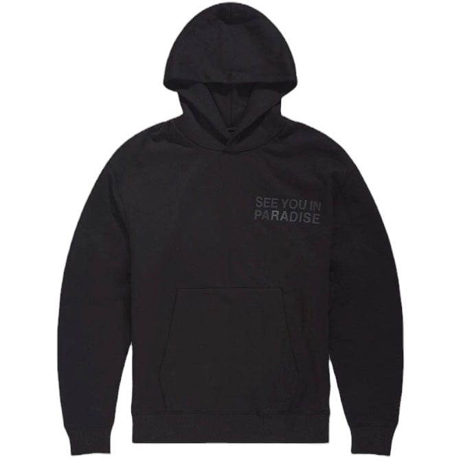 See You In Paradise Tonal Pullover Hoodie (Black)