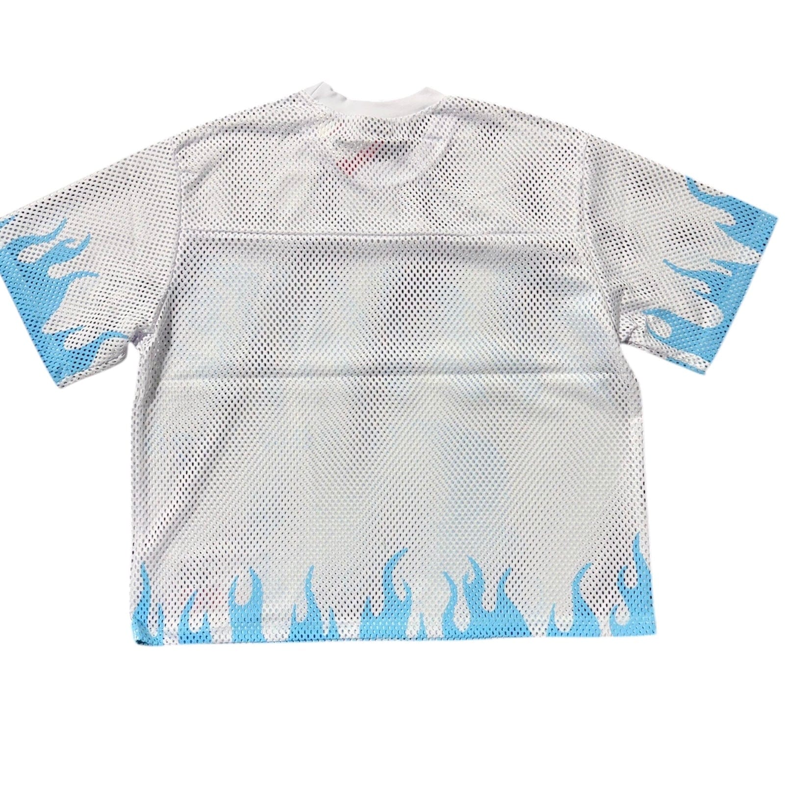 Taker Elevate To New High Cropped Mesh Oversized SS Jersey (White) TS563