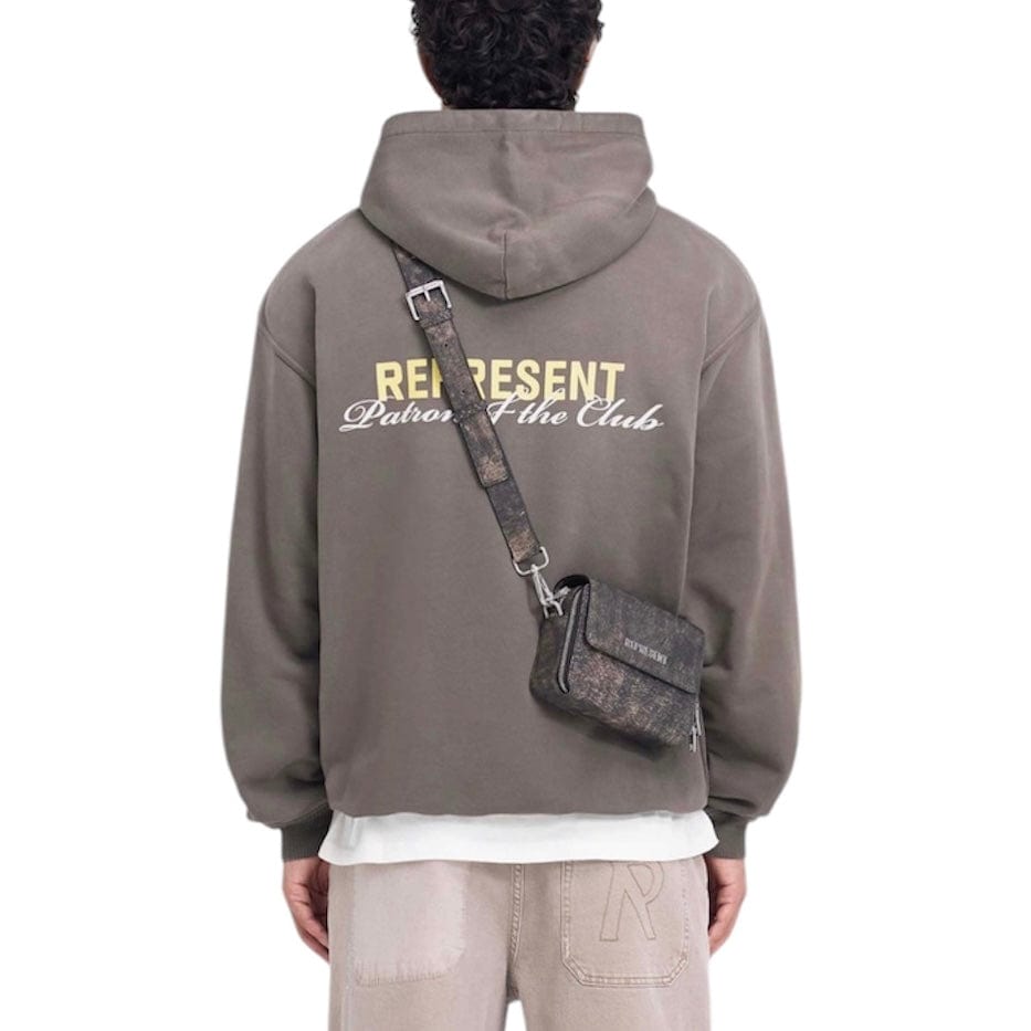 Represent Patron Of The Club Hoodie (Washed Olive) MLM4270-16