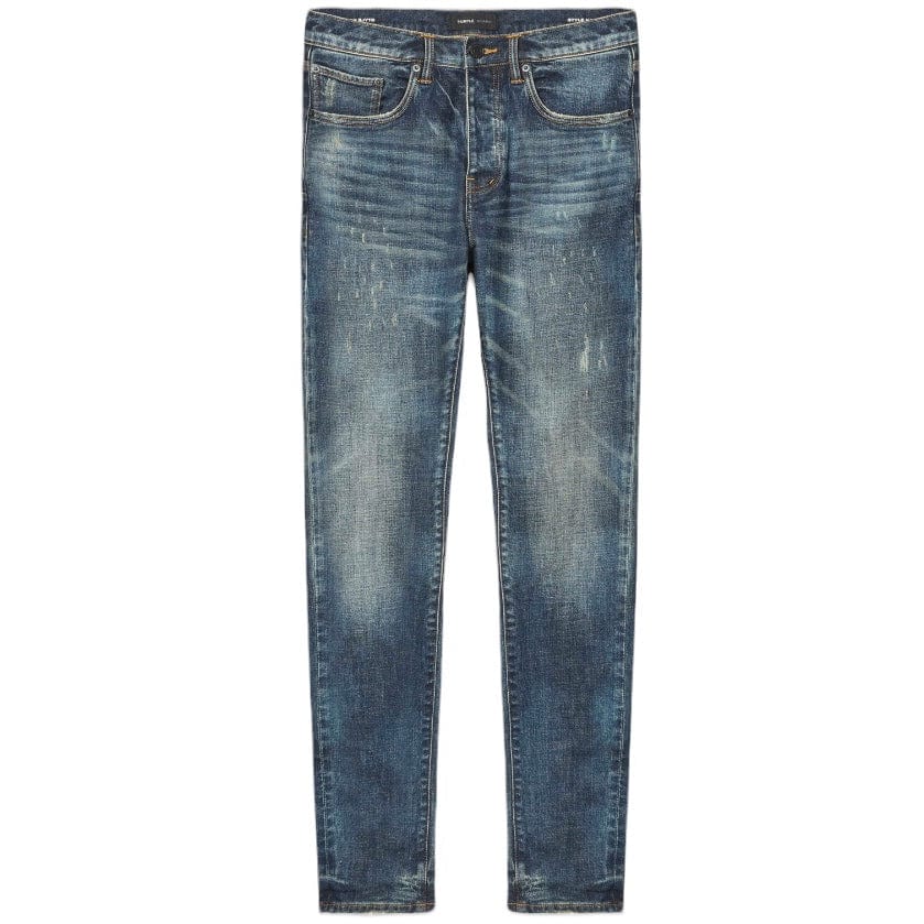 Purple Brand Skinny Perforated Denim (Dark Indigo) P001-SPFD424