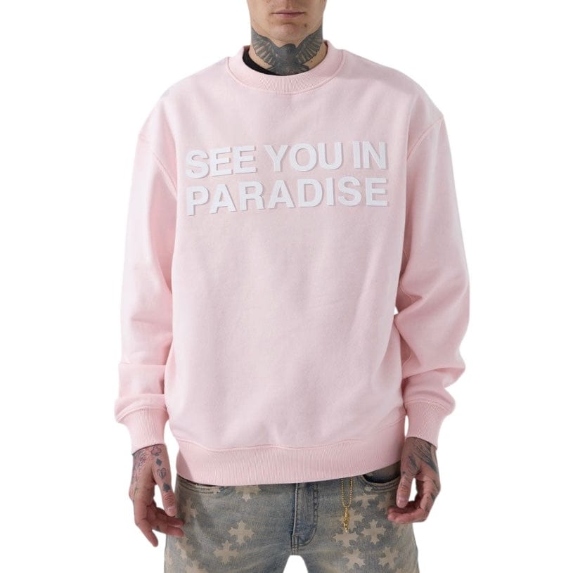 See You In Paradise Crewneck Sweatshirt (Light Pink)