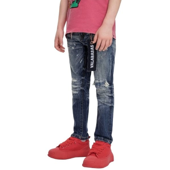 Kids Valabasas Viggo Skinny Denim (Light Wash) VPLAY1051
