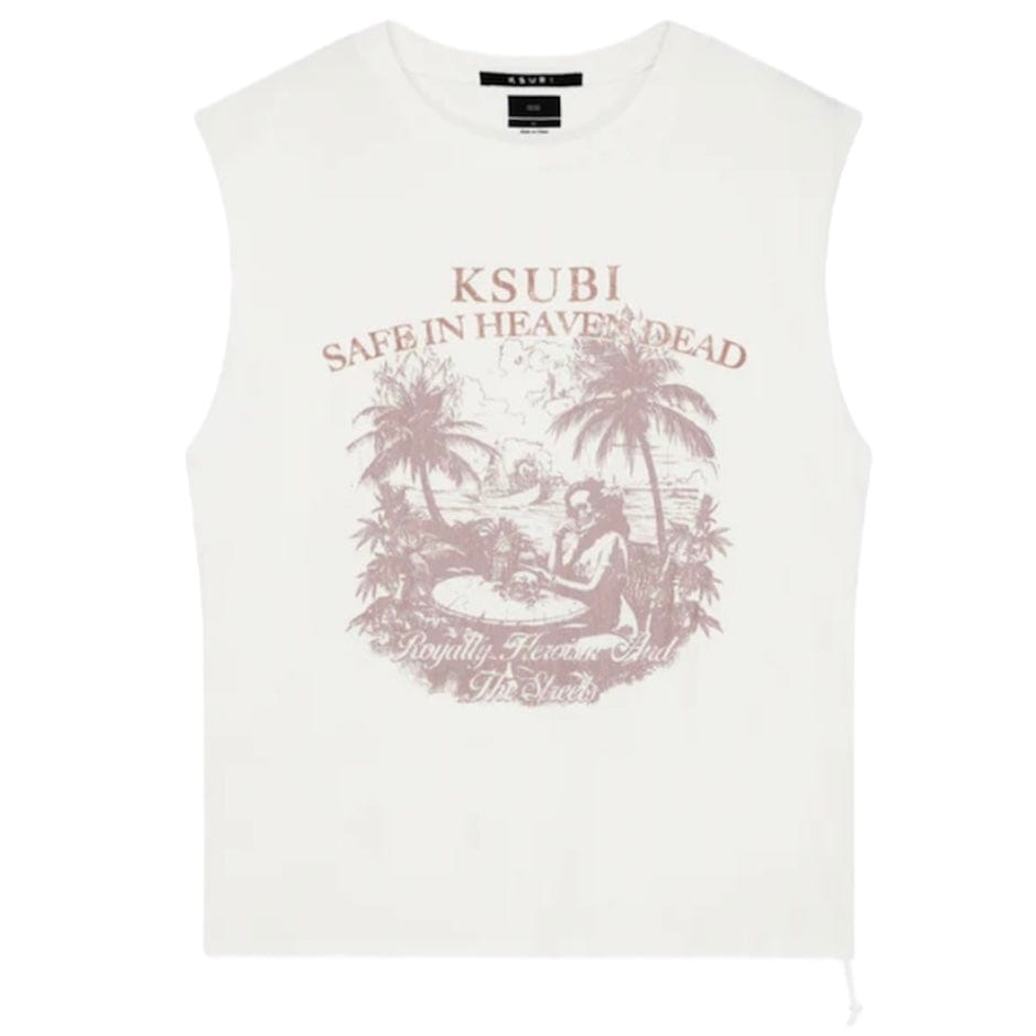 Ksubi Paradiso Cut Off Tee (Vintage White) MPF25TA002