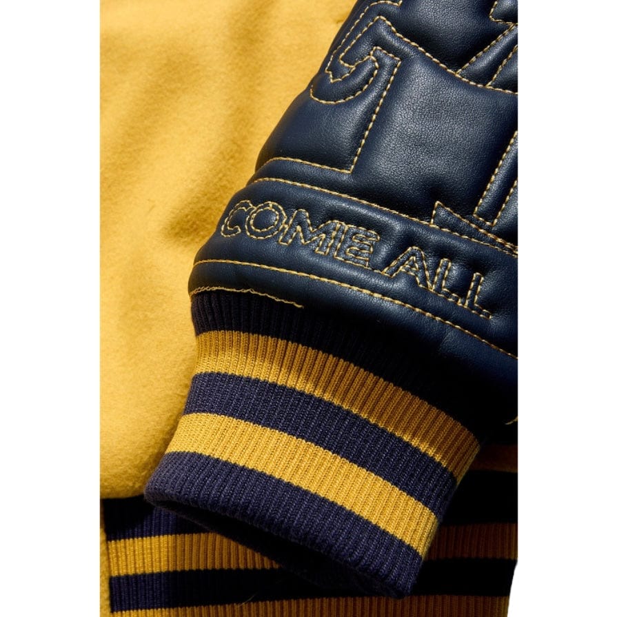 See You In Paradise Smoke & Mirrors Varsity Jacket (Mustard) 91667