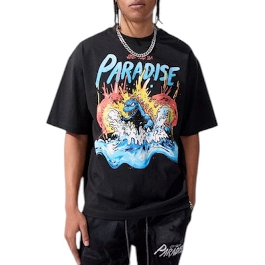 Jordan Craig Sea Monster Cropped Boxy Tee (Black) 9201A
