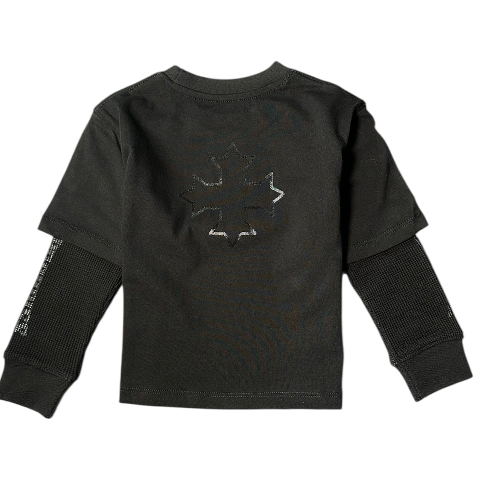Kids See You In Paradise Panther Layered LS Tee (Black) 9182AK