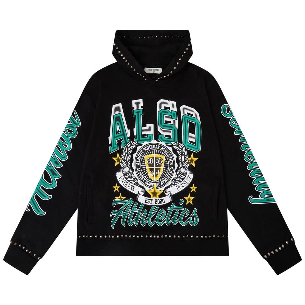 Almost Someday Also Athletics Hoodie (Black) AS-H011