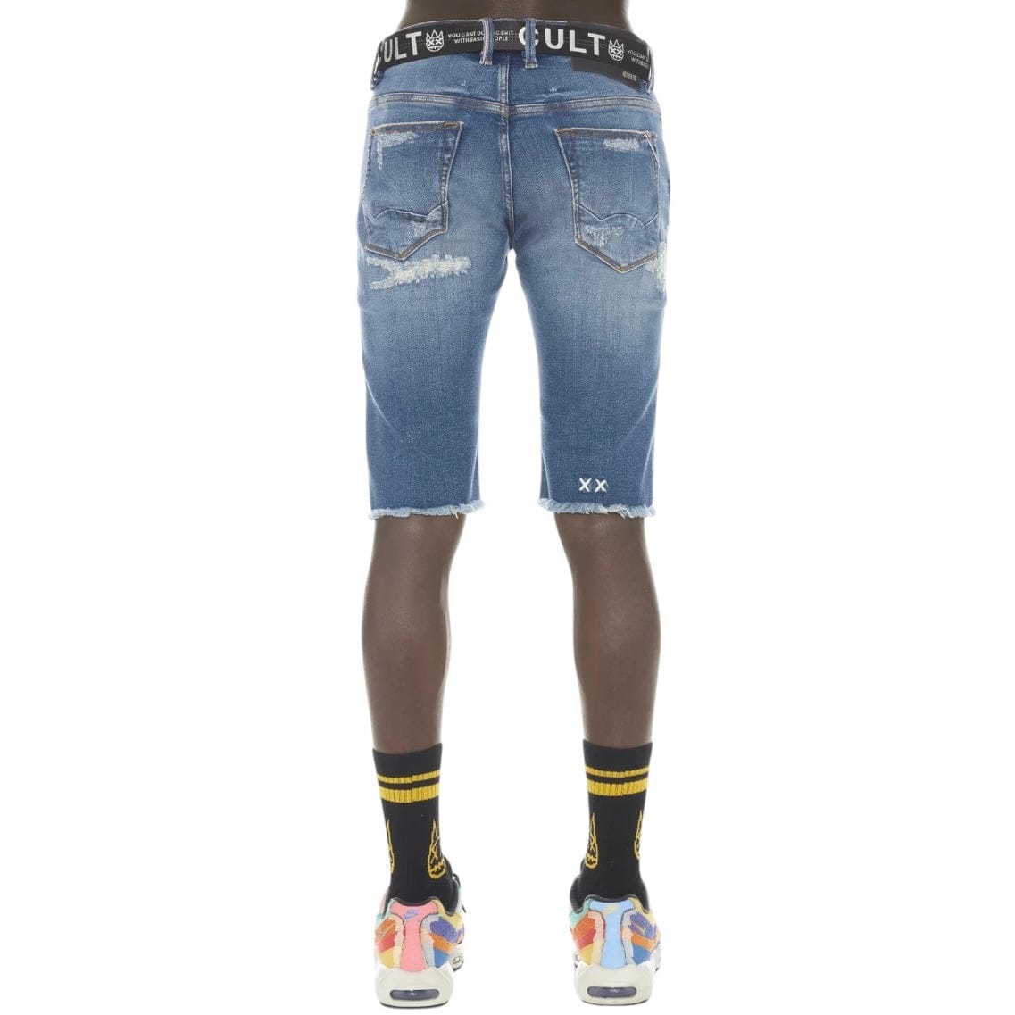 Cult Of Individuality Belted Stretch Rocker Short (Razor) 622A4-SR07A