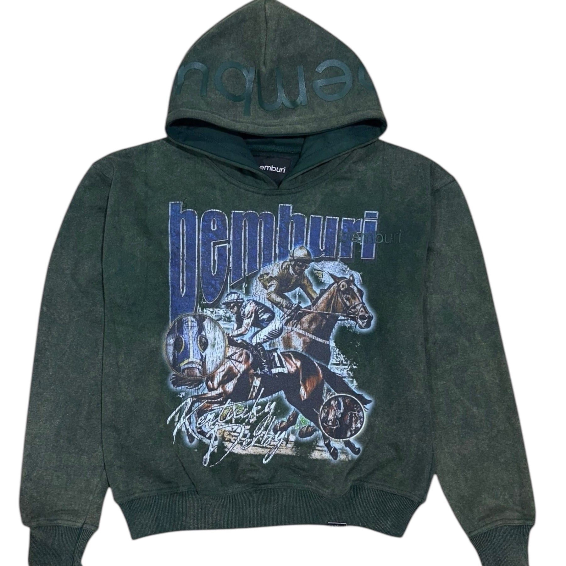 Bemburi Racing Hoodie (Green Wash)