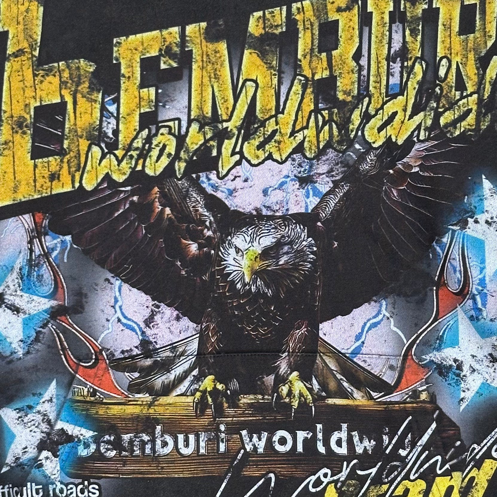 Bemburi Worldwide Eagle Hoodie (Black)