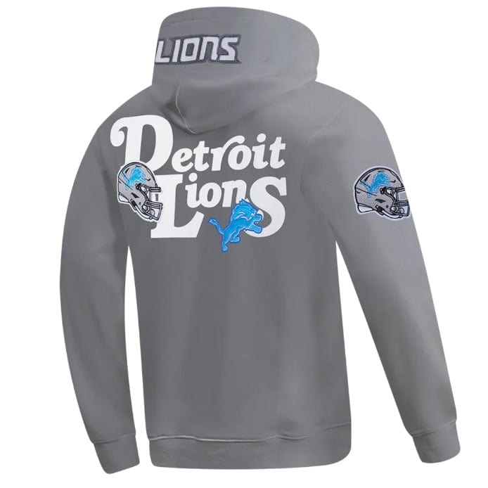 Pro Standard NFL Detroit Lions Souvenir Fleece Pullover Hoodie (Gray)