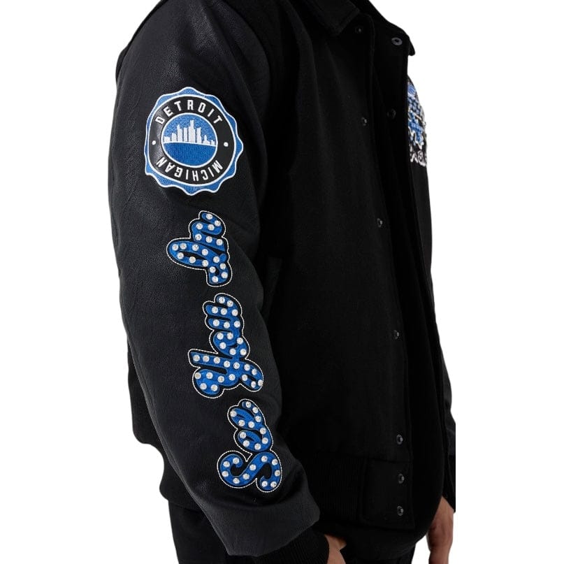 See You In Paradise Motor City Varsity Jacket (Black) 91745