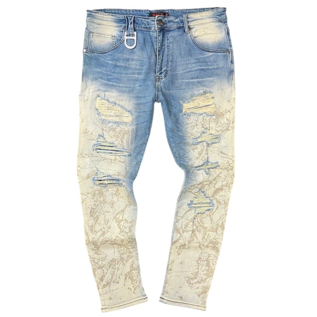 Gala Prophetic Printed Denim (Desert Blue) G6-21