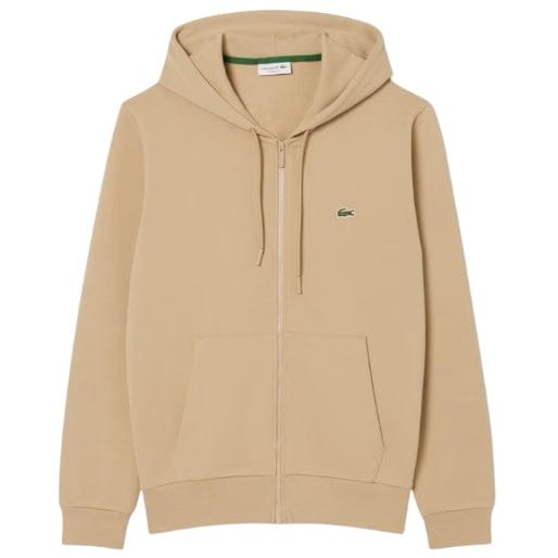 Lacoste Classic Fit Zip-Up Fleece Sweatshirt (Beige) SH9809-51