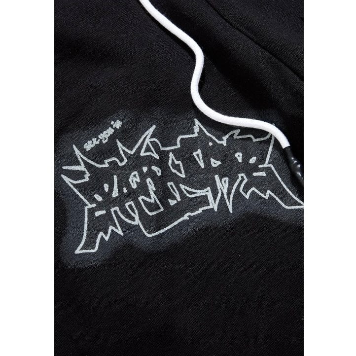 See You In Paradise The Reaper Stacked Sweatpants (Jet Black) 8641L