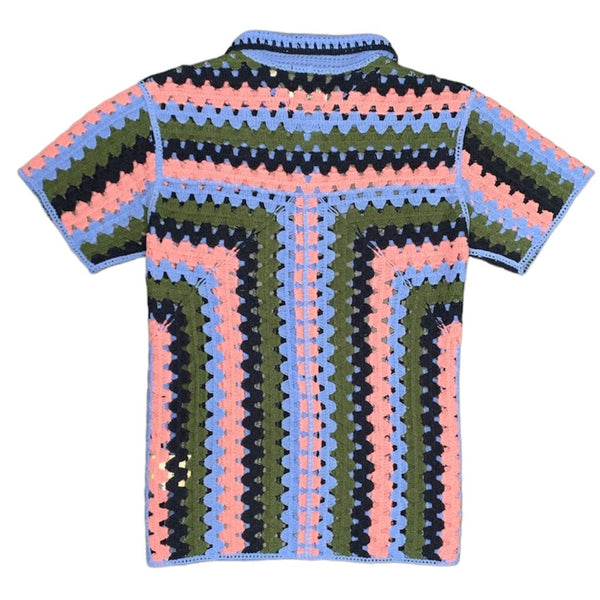 Scotch & Soda Short Sleeve Knit Cardigan Sweater (Multi) 178519