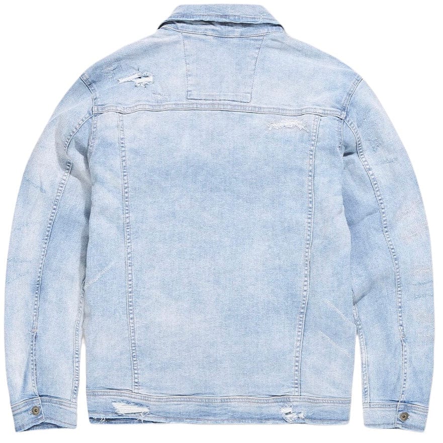 Jordan Craig Hudson Denim Trucker Jacket (Lightning Blue) JJ2273
