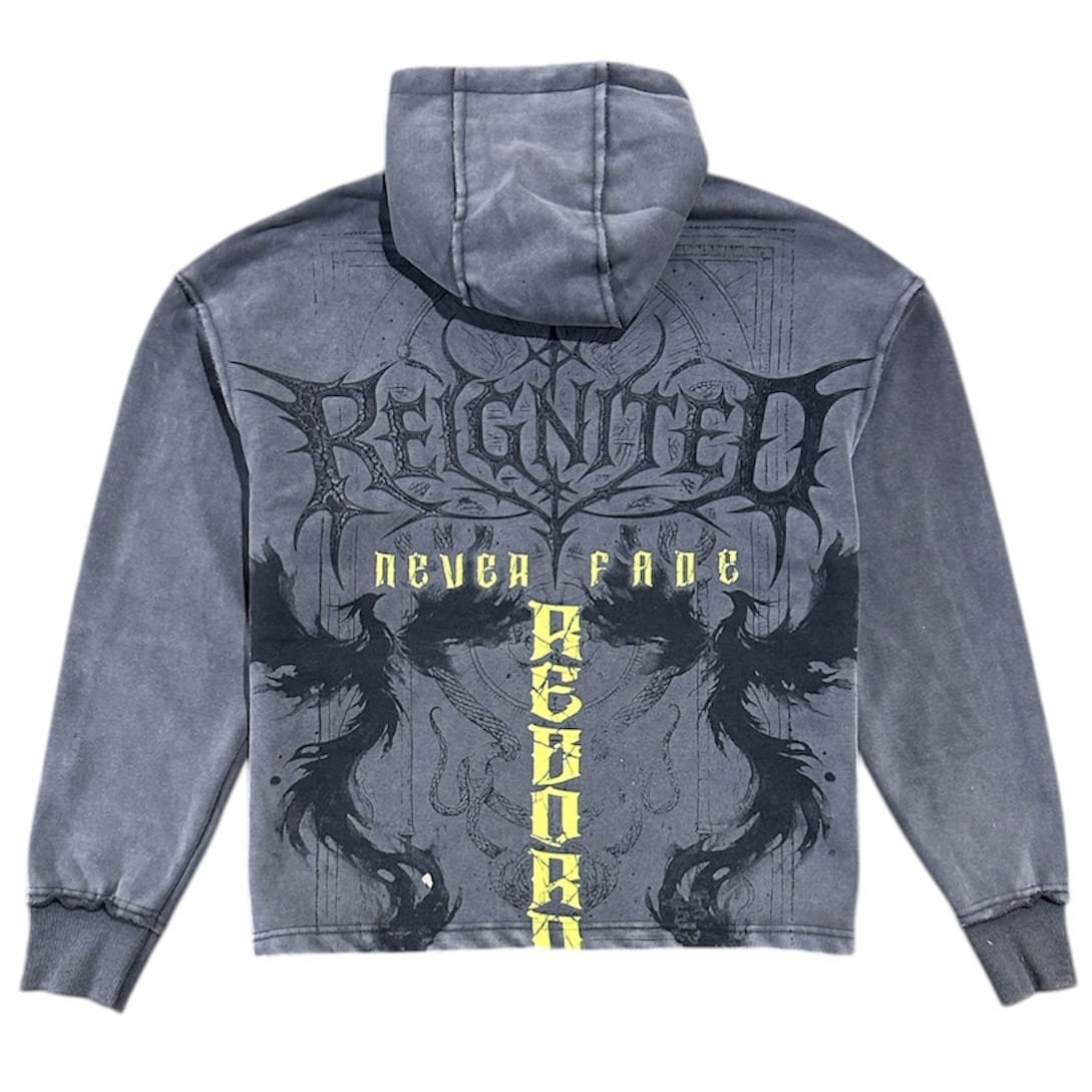 Publik Fashion Fleece Hoodie (Grey Wash) KF2596