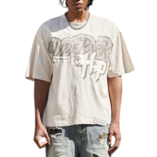 Hyde Park Monochrome Tee (Cream)